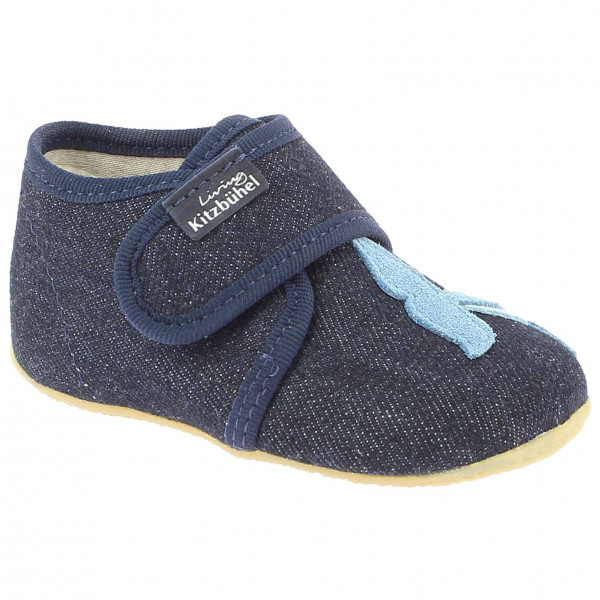 Living Kitzbühel - Baby's Klettschuh Wal - Hüttenschuhe Gr 21 blau von Living Kitzbühel