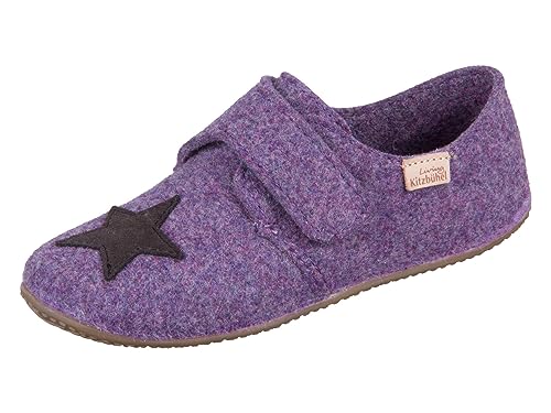 Living Kitzbühel Babyklettschuh Filz unifarben Hausschuh, Mauve Haze, 27 EU von Living Kitzbühel