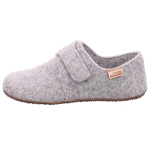 Living Kitzbühel Babyklettschuh Filz unifarben Hausschuh, Nebel, 25 EU von Living Kitzbühel