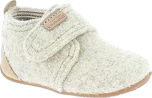 Living Kitzbühel Babyklettschuh Naturwolle EU 23 von Living Kitzbühel