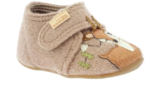 Living Kitzbühel Babyklettschuh Rehkitz Timeless Taupe Größe EU 21 von Living Kitzbühel