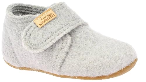 Living Kitzbühel Babyklettschuh unifarben Hellgrau Größe EU 30 von Living Kitzbühel