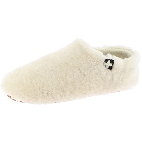 Living Kitzbühel Damen Lammfell Slip-On Hausschuh, Unbleached, 37 EU von Living Kitzbühel