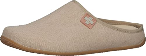 Living Kitzbühel Damen Pantoffel Schweizer Kreuz Hausschuh, Skin, 42 EU von Living Kitzbühel