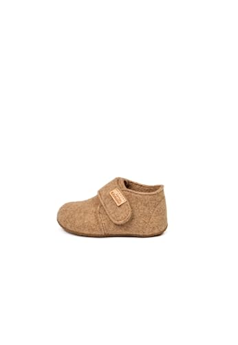 Living Kitzbühel Unisex Baby Babyklettschuh Filz unifarben (Natur, EU Schuhgrößensystem, Kleinkind, Numerisch, M, 27) von Living Kitzbühel