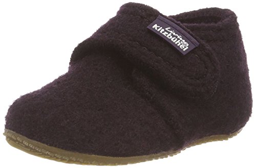 Living Kitzbühel Jungen Mädchen Babyklett Uni Hausschuhe, Violett (Aubergine 277), 26 EU von Living Kitzbühel