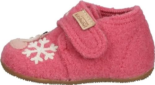 Living Kitzbühel Jungen Mädchen Babyklettschuh Teddybär Hausschuh, Sweet Coral, 21 EU von Living Kitzbühel