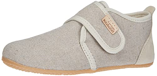 Living Kitzbühel Jungen Unisex Kinder Babyklett. Uni Velourkappe Hausschuh, Sandstorm, 28 EU von Living Kitzbühel