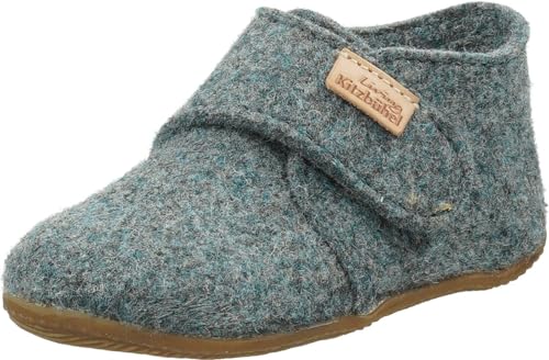 Living Kitzbühel Unisex Baby Babyklettschuh Filz unifarben (Circular Grey, EU Schuhgrößensystem, Baby, Numerisch, M, 20) von Living Kitzbühel