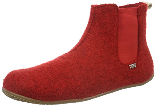 Living Kitzbühel Jungen Unisex-Kinder Chelsea Boot Hohe Hausschuhe, Rot (rot 350), 26.5 EU von Living Kitzbühel