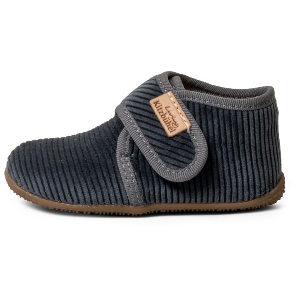 Living Kitzbühel - Kid's Cord Klettschuh - Hausschuhe Gr 25 grau von Living Kitzbühel