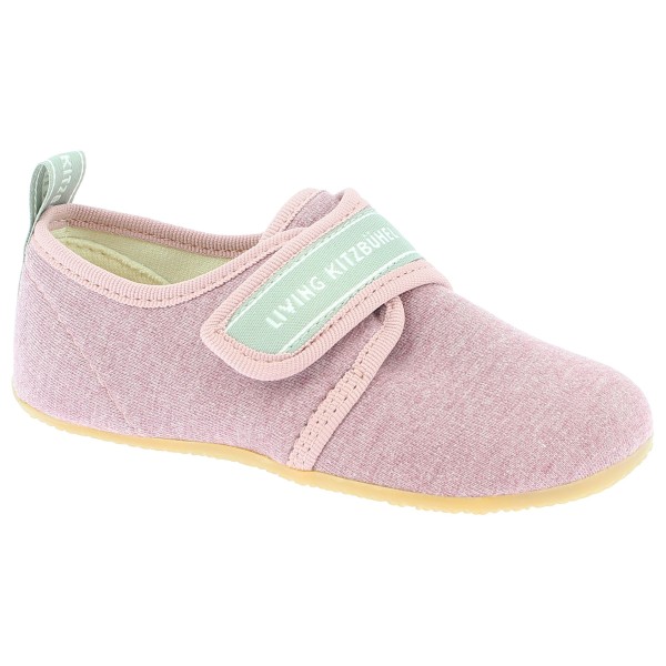 Living Kitzbühel - Kid's Klettmodell LK Schriftzug - Hüttenschuhe Gr 23 rosa von Living Kitzbühel