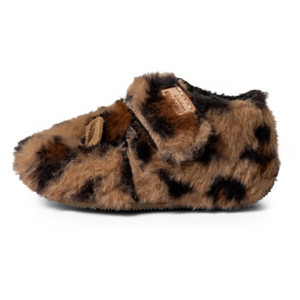 Living Kitzbühel - Kid's Lotte Leopard Klettschuh - Hausschuhe Gr 28 braun von Living Kitzbühel