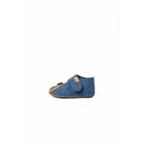 Living Kitzbühel - Kid's Lutz Löwe Klettschuh - Hausschuhe Gr 25 blau von Living Kitzbühel