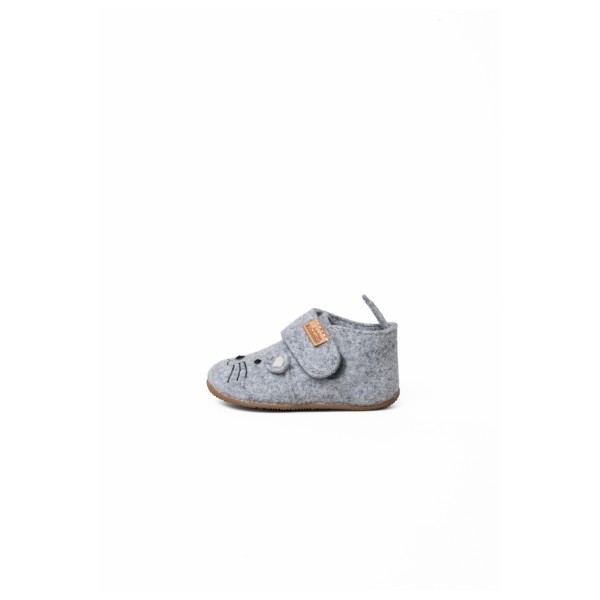 Living Kitzbühel - Kid's Mani Maus Klettschuh - Hausschuhe Gr 21 grau von Living Kitzbühel
