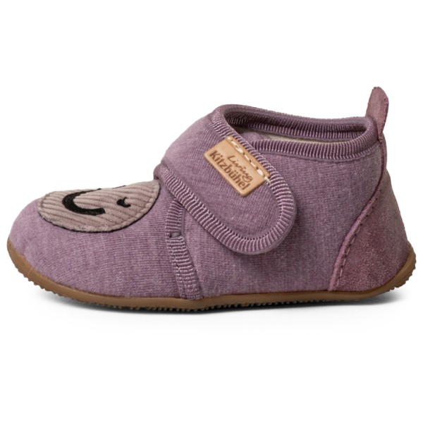 Living Kitzbühel - Kid's Smiley Klettschuh - Hausschuhe Gr 23 lila von Living Kitzbühel