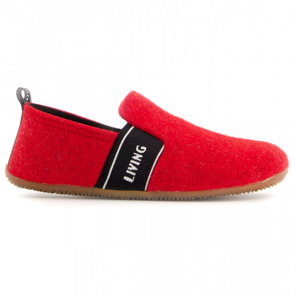 Living Kitzbühel - Kid's T-Modell Filz & LK Schriftzug - Hüttenschuhe Gr 31 rot von Living Kitzbühel