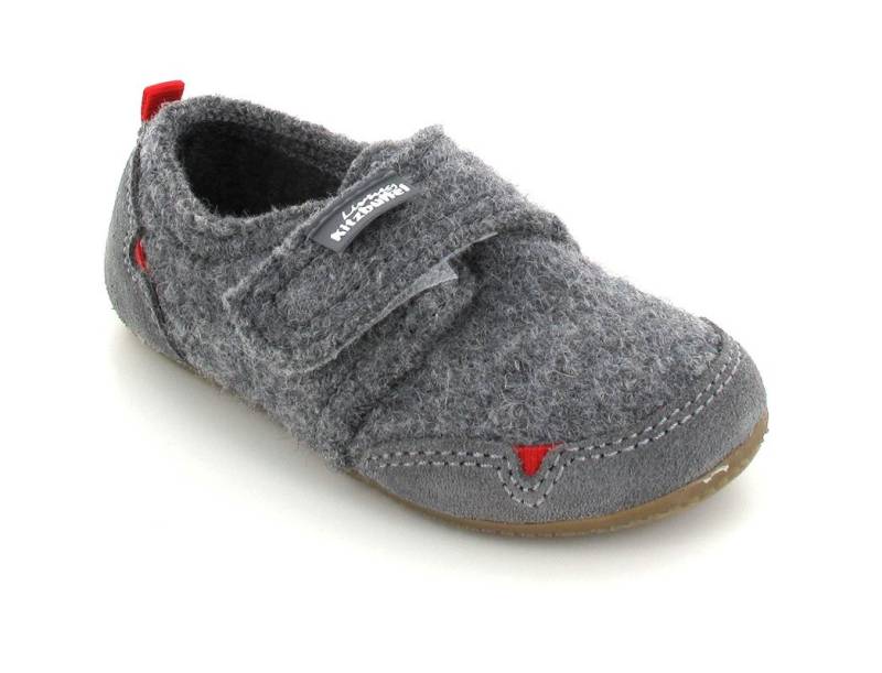 Living Kitzbühel Kinderhausschuh mit Klettverschluß Hausschuh reine Schurwolle von Living Kitzbühel