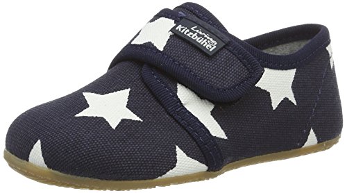 Living Kitzbühel Klettmodell Sterne Pantoffeln Unisex-Kinder, blau (Marine), 39 EU von Living Kitzbühel