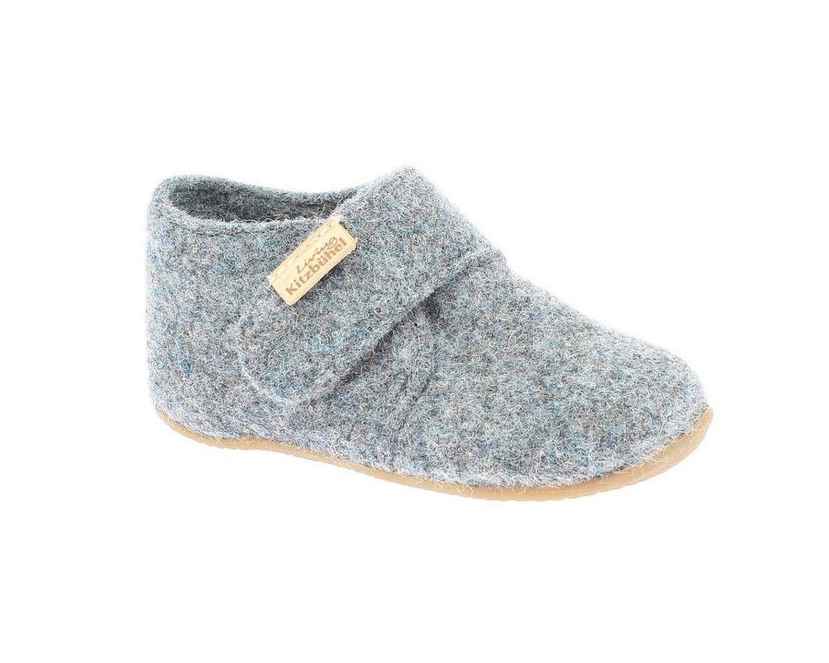 Living Kitzbühel Klettschuh Filz (Wolle) Unifarben grau Kleinkinder (20-26) Hausschuh von Living Kitzbühel