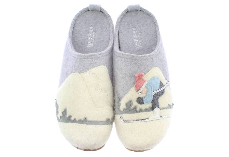 Living Kitzbühel Living Kitzbühel 3824 Pistenflitzer Wolle Pantoffeln mit Fußbett Hausschuh von Living Kitzbühel