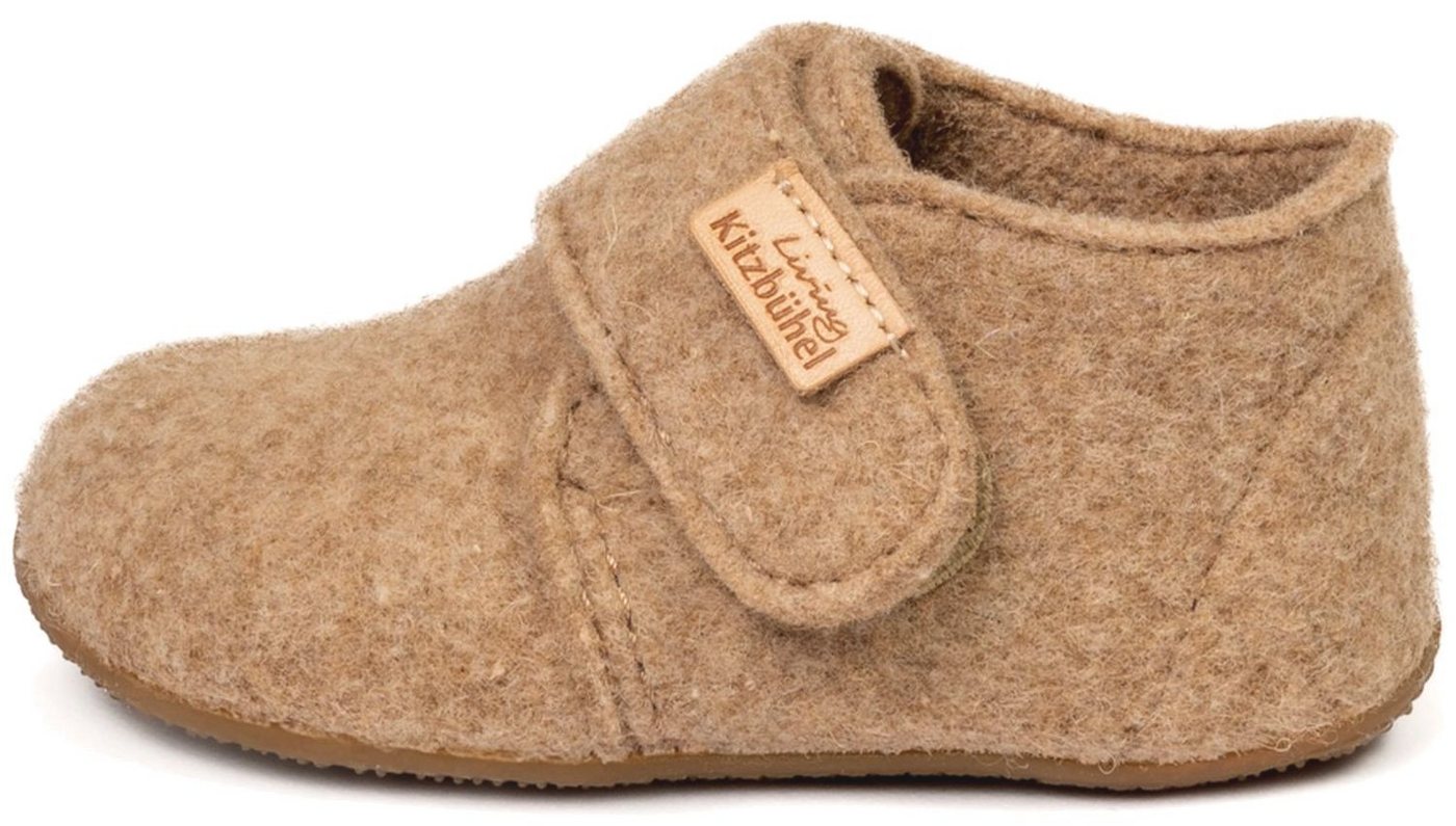 Living Kitzbühel Living Kitzbühel Babyklettschuh Filz unifarben Natur Slipper von Living Kitzbühel