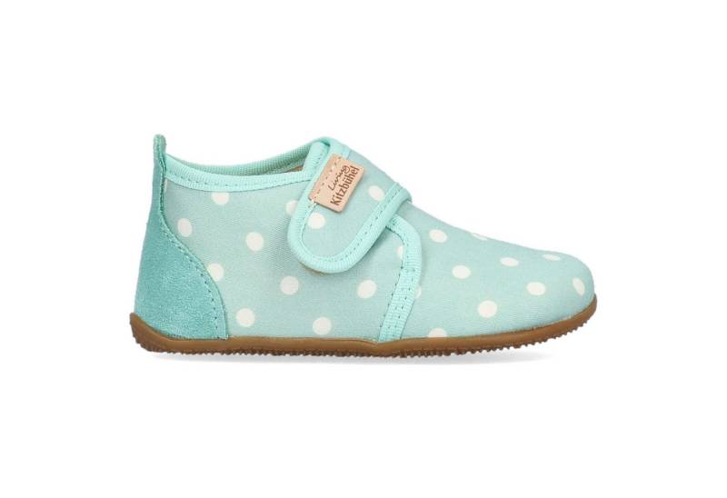 Living Kitzbühel Living Kitzbühel Babyklettschuh Pauli Pünktchen Fresh Mint Slipper von Living Kitzbühel