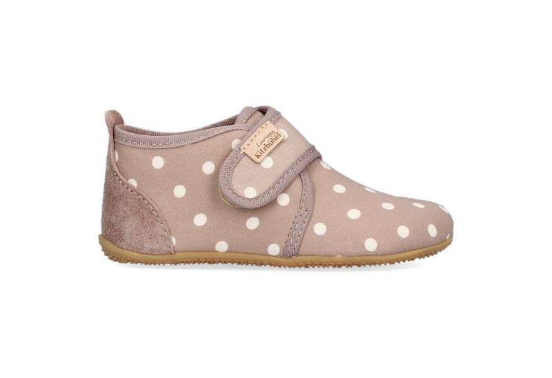 Living Kitzbühel Living Kitzbühel Babyklettschuh Pauli Pünktchen Taupe Slipper von Living Kitzbühel