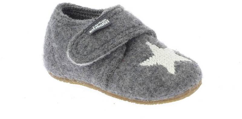Living Kitzbühel Living Kitzbühel Babyklettschuh Sternenstick Grau Slipper von Living Kitzbühel