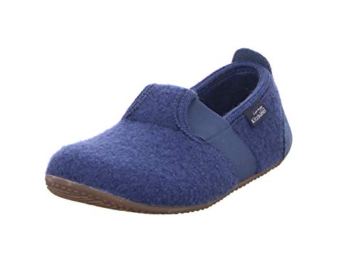 Living Kitzbühel T-Modell unifarben Hausschuh, Midnight Navy, 26 EU von Living Kitzbühel
