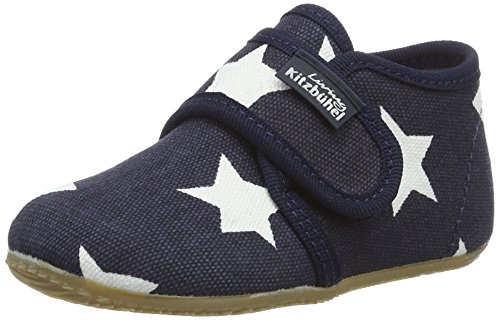 Living Kitzbühel Unisex Baby Babyklettschuh Sterne Krabbel-& Hausschuhe, Marine, 18 EU von Living Kitzbühel