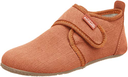 Living Kitzbühel Unisex Baby Babyklettschuh unifarben Hausschuhe, Orange (Teracotta 157), 20 EU von Living Kitzbühel