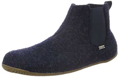 Living Kitzbühel Unisex-Erwachsene Chelsea Boots unifarben Hohe Hausschuhe, Blau (nachtblau 590), 45 EU von Living Kitzbühel