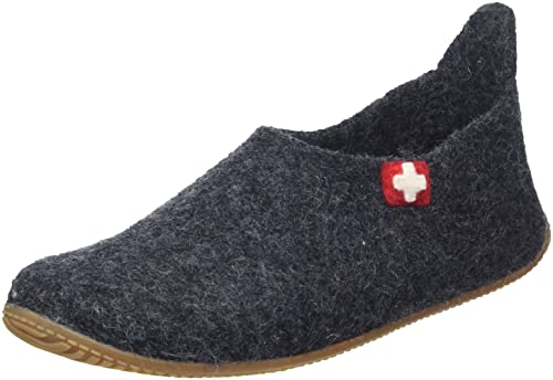 Living Kitzbühel Unisex Tøfler schweizisk kors Hausschuh, Anthra, 43 EU Living Kitzbühel Unisex Tøfler schweizisk kors Hausschuh, Anthra, 43 EU von Living Kitzbühel