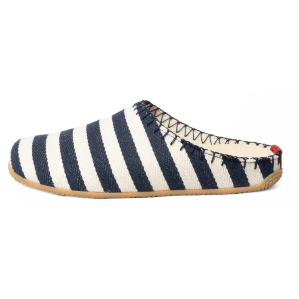 Living Kitzbühel - Women's Maritimer Streif Pantoffel - Hüttenschuhe Gr 40 weiß von Living Kitzbühel
