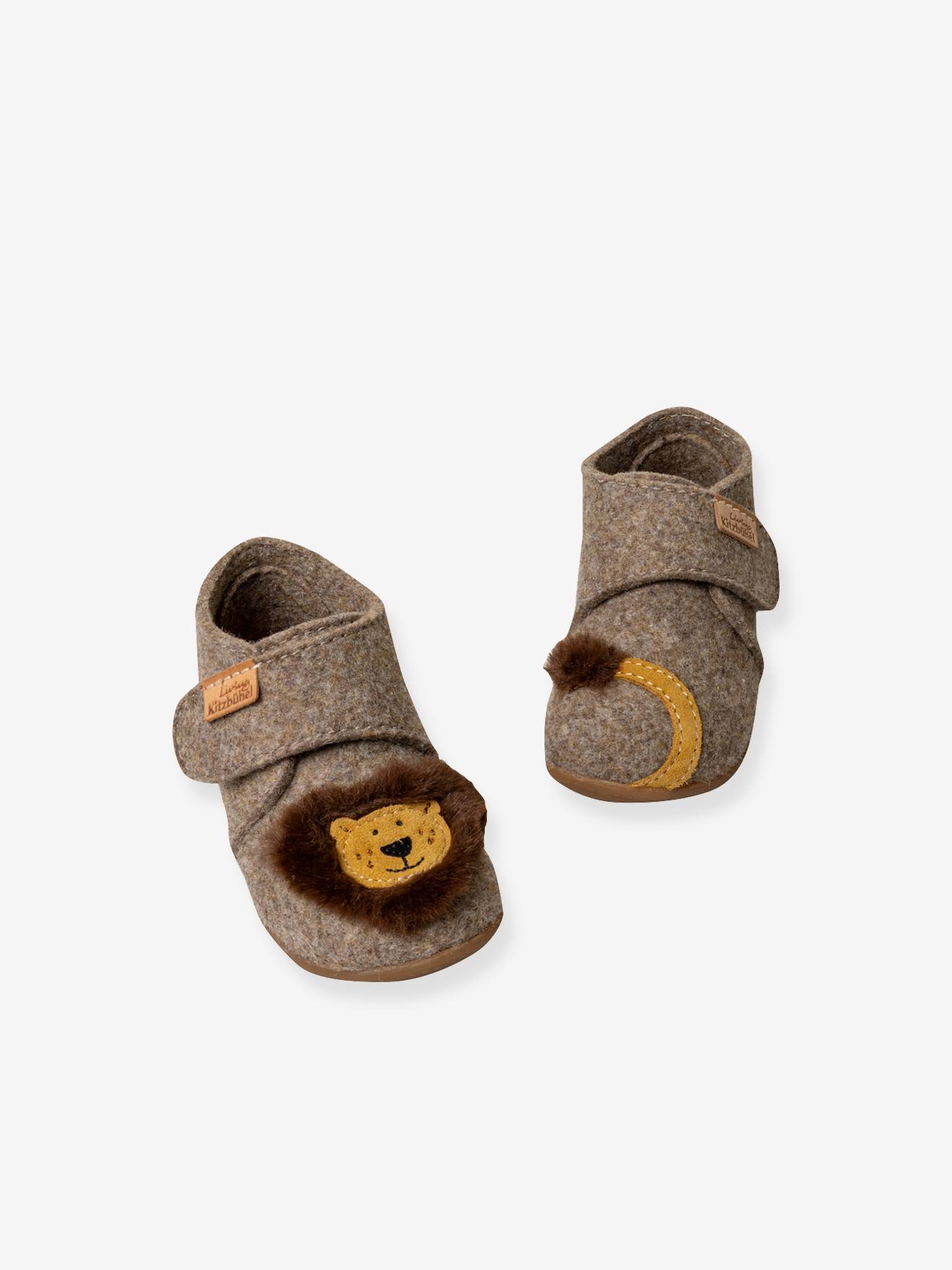 Klett-Hausschuhe Lutz Löwe Kinder Living Kitzbühel cappuccino von Living Kitzbuhel