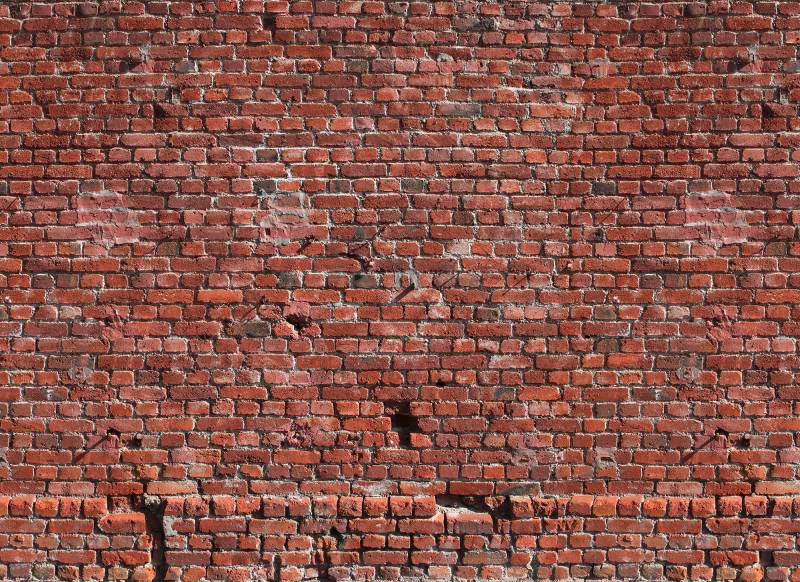 living walls Fototapete "Designwalls Brick Red" glatt Vlies, Wand, Schräge, Decke von Living Walls