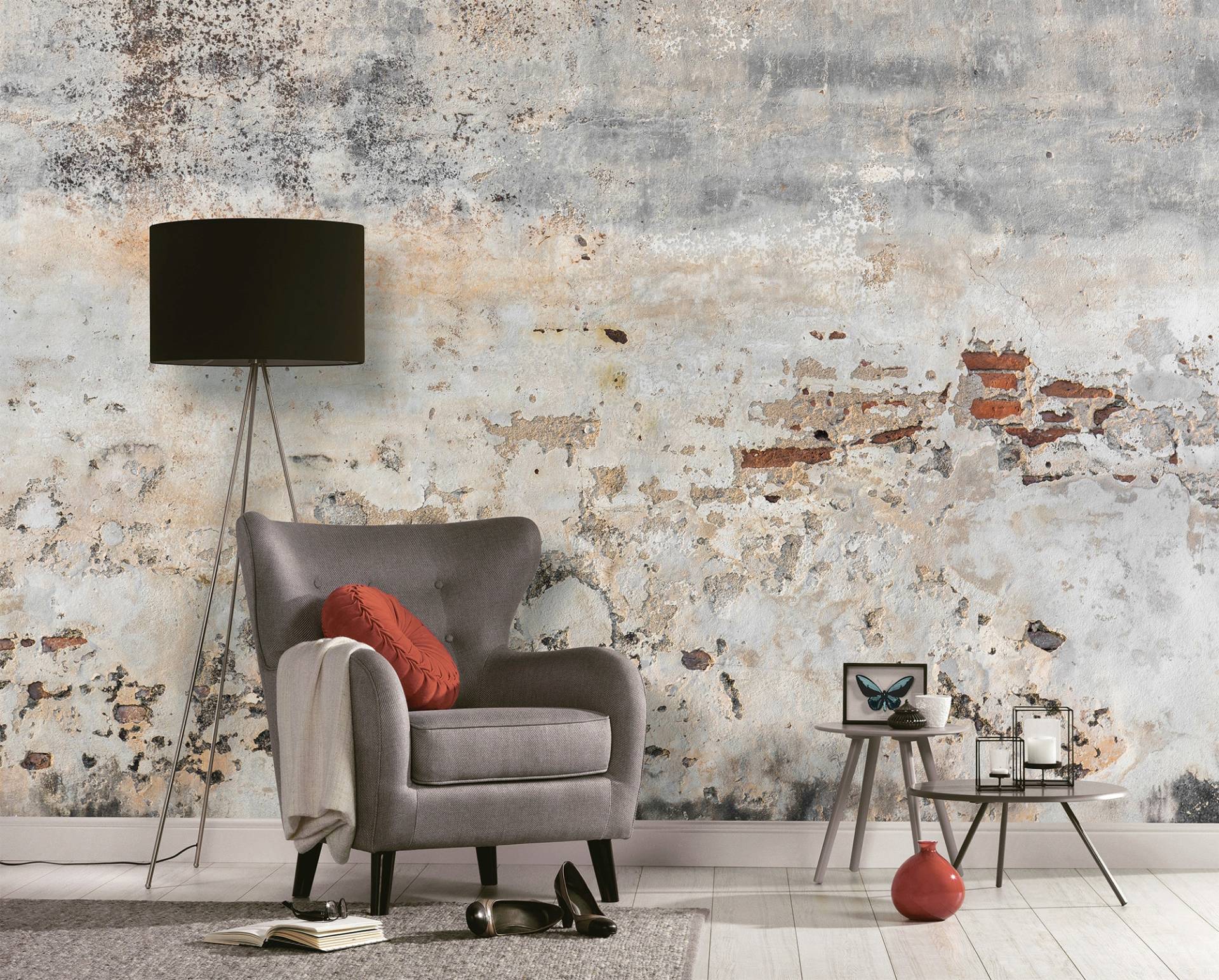living walls Fototapete "Designwalls Old Wall", Vlies, Wand, Schräge, Decke von Living Walls