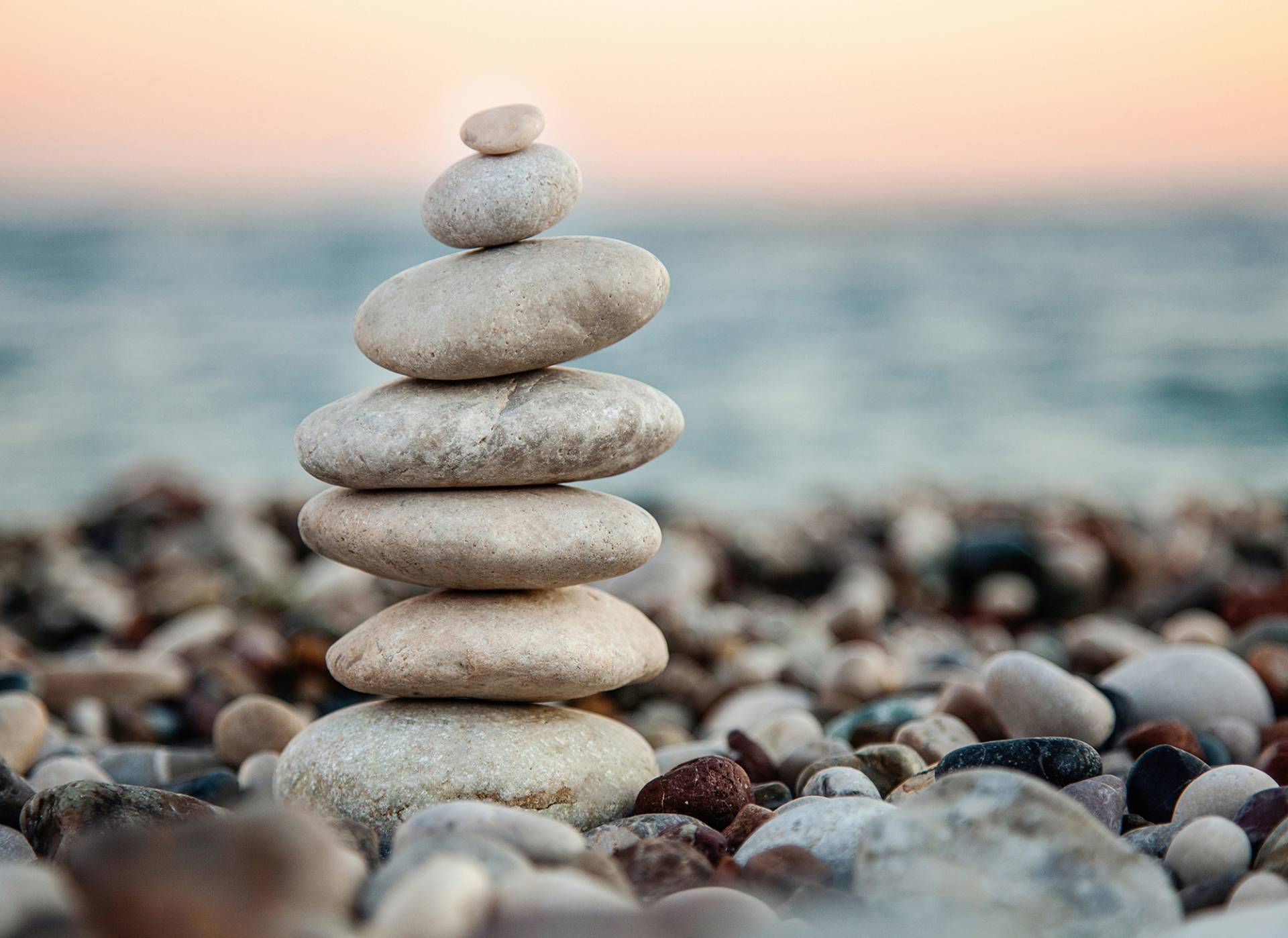 living walls Fototapete "Designwalls Stone Beach 1" glatt Vlies, Wand, Schräge, Decke von Living Walls