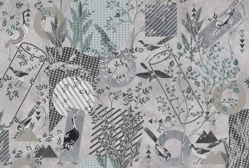 living walls Fototapete "Walls by Patel Bird`s Playground" glatt Vlies, Wand von Living Walls