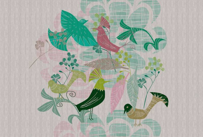 living walls Fototapete "Walls by Patel Birdland" glatt Vlies, Wand von Living Walls