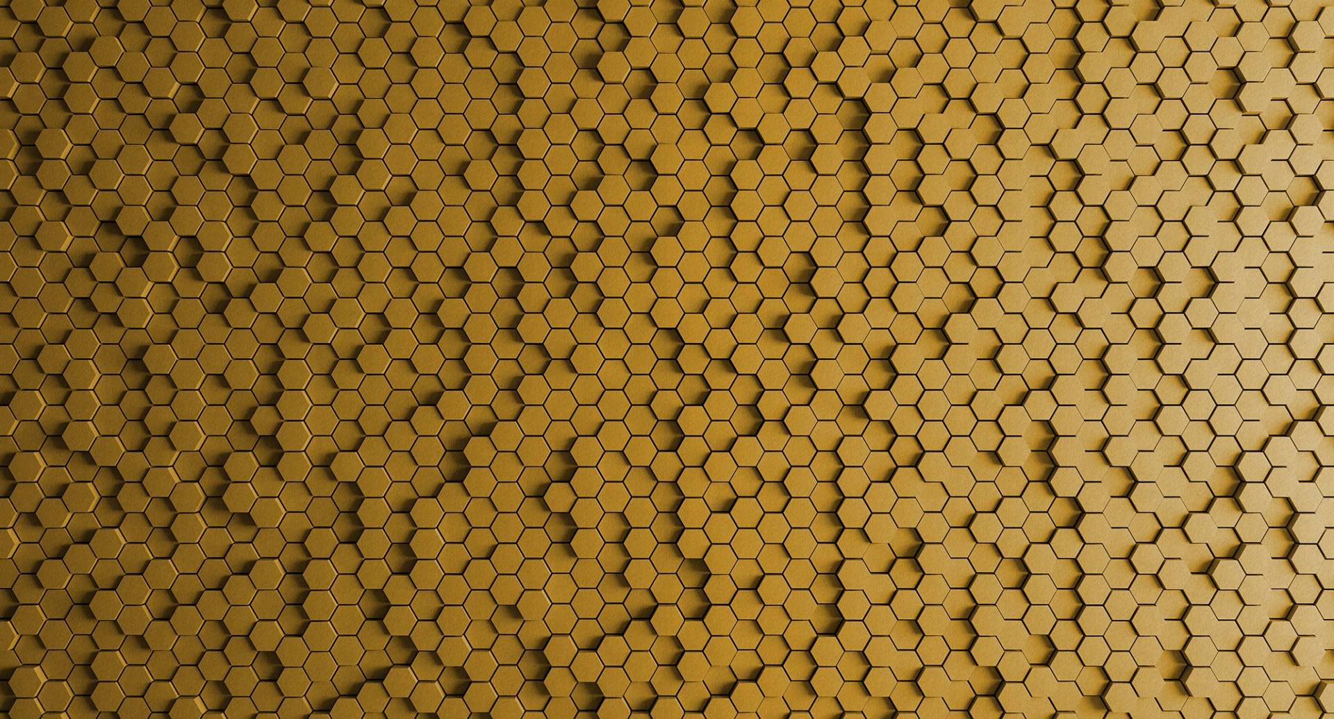 living walls Fototapete "Walls by Patel Honeycomb 1" glatt Vlies, Wand, Schräge von Living Walls