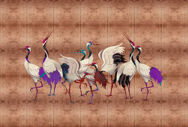 living walls Fototapete "Walls by Patel Land Of Happiness" glatt Vlies, Wand von Living Walls