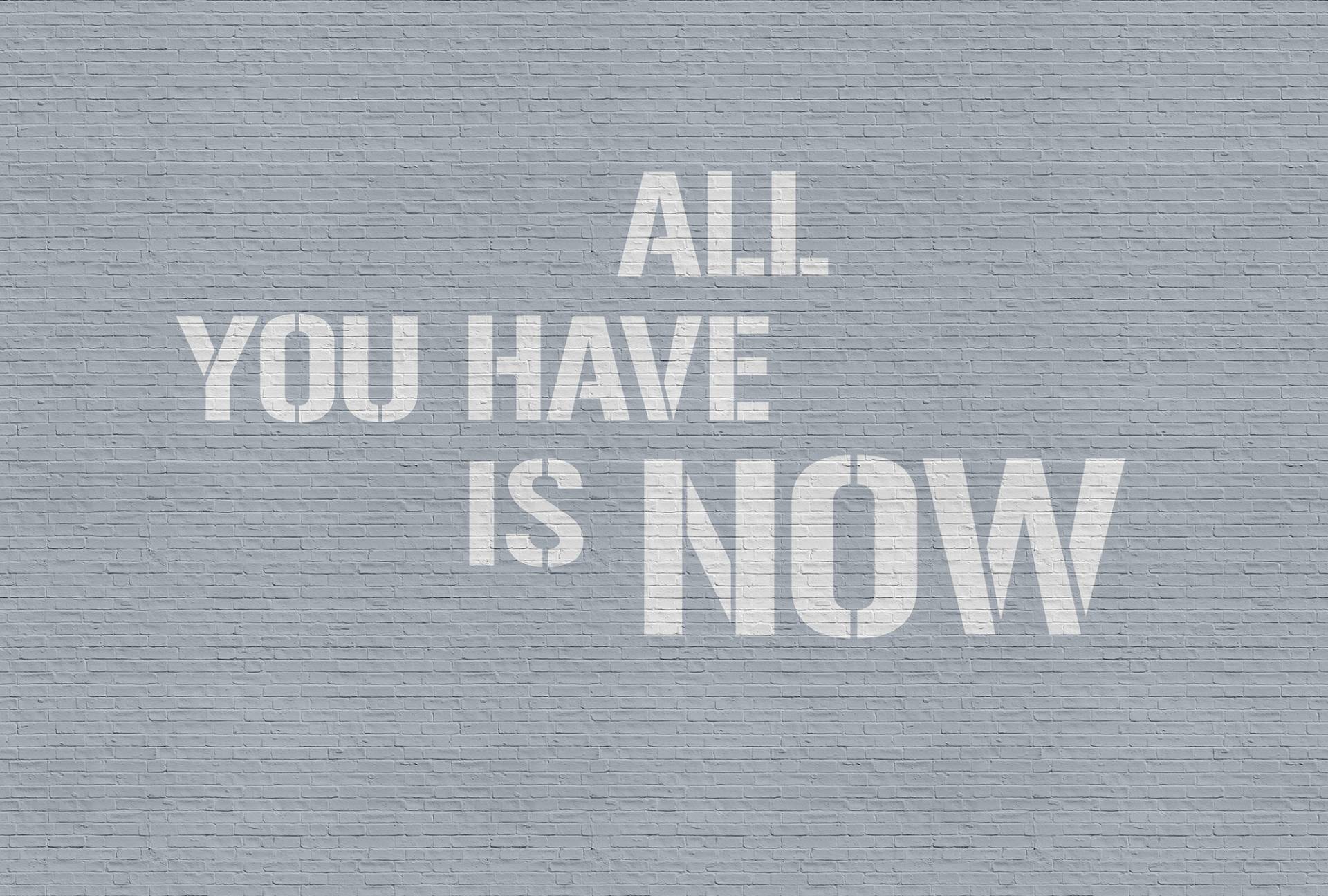 living walls Fototapete "Walls by Patel Message 1" glatt Vlies, Wand, Schräge von Living Walls