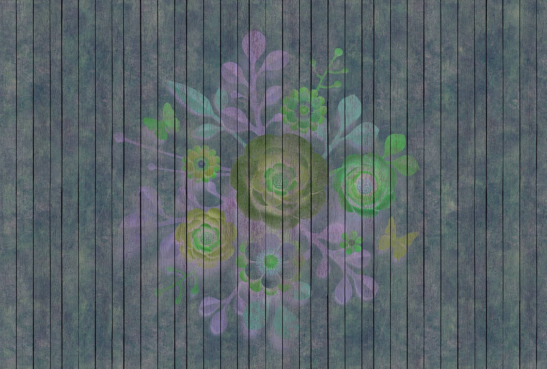 living walls Fototapete "Walls by Patel Spray Bouquet 2", Vlies, Wand, Schräge von Living Walls