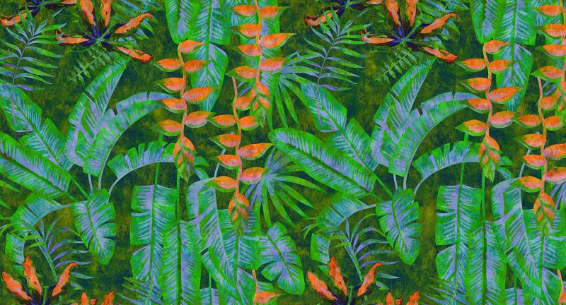 living walls Fototapete "Walls by Patel Tropicana 4" glatt Vlies, Wand, Schräge von Living Walls