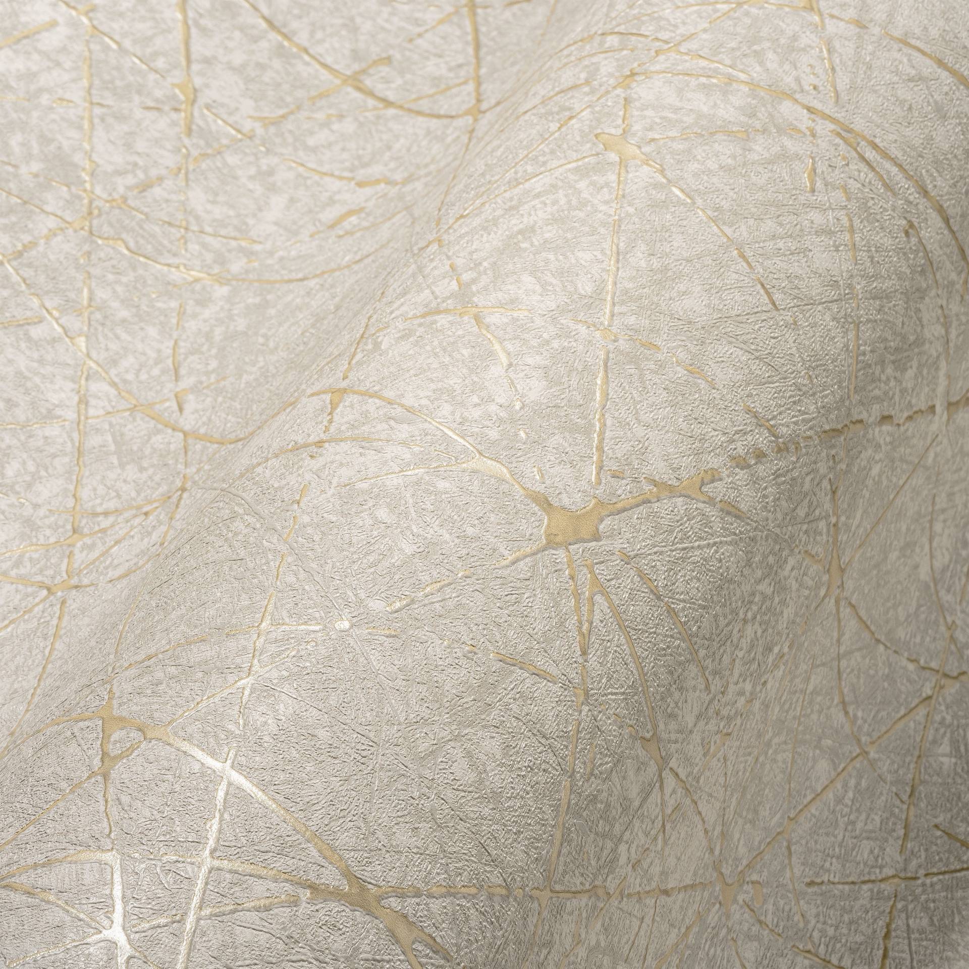 living walls Vliestapete "Metropolitan Stories. Travel Styles. Strukturtapete" Metall-Effekte  gemustert  metallic strukturiert Metallic-Effekt Strukturiert Grafisch Designtapete Tapeten Wohnzimmer von Living Walls