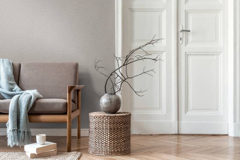 living walls Vliestapete "Strukturtapete aus Betonoptik -Moderne Vliestapete" matt strukturiert von Living Walls