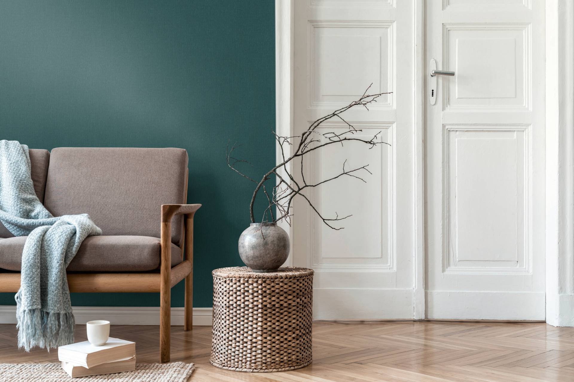 living walls Vliestapete "Unitapete Leausenstruktur - Vliestapete modern" matt strukturiert Moderne Vliestapete aus Leausenoptik von Living Walls