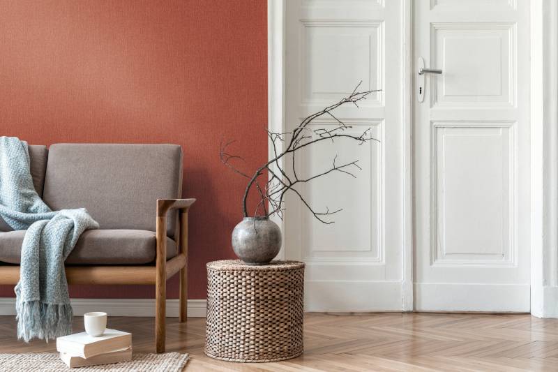 living walls Vliestapete "Unitapete Leausenstruktur - Vliestapete modern" matt strukturiert Moderne Vliestapete aus Leausenoptik von Living Walls